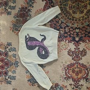 Cropped Betsey Johnson Snake Cardigan